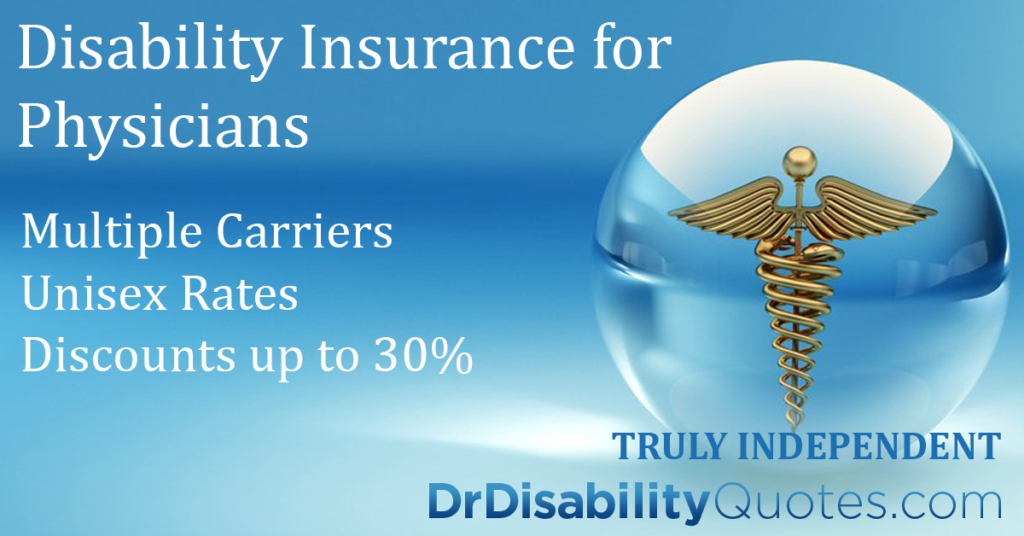 Disability insurance for physicians with discounts